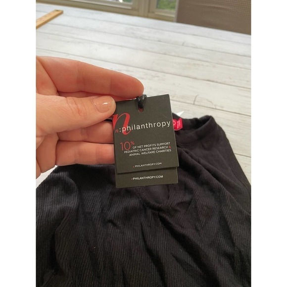 N:PHILANTHROPY MARLIN CUT OUT RUCHED TANK TOP S punkcore that girl witchy boho - Picture 6 of 10